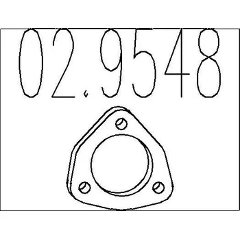 Těsnění výfuku Těsnění, výfuková trubka MTS 02.9548