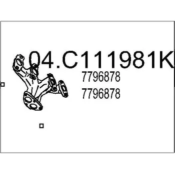 Výfuková trubka Výfuková trubka MTS 04.C111981K