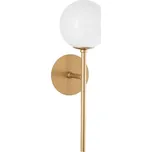 Bílo-zlaté skleněné nástěnné světlo Nova Luce Cantona