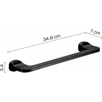 Držák na ručník Držák ručníku Domoletti Amalfi, 349 x 70 x 34 mm