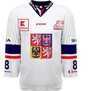 Dres české hokejové reprezentace 2023/2024 CCM PRO Authentic - bílý Velikost: XXL