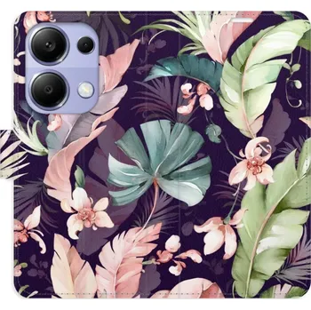 Pouzdro na mobilní telefon Flip pouzdro iSaprio - Xiaomi Redmi Note 13 Pro 4G / Poco M6 Pro 4G - Flower Pattern 08 - kapsičky na karty (Knížkový flip kryt, obal, pouzdro iSaprio na mobil Xiaomi Redmi Note 13 Pro 4G / Poco M6 Pro 4G - Flower Pattern 08 - 360° ochrana telefonu,)