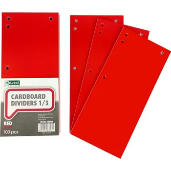 d.rect - rozdružovač 10,5 x 24 cm červený, 100 ks