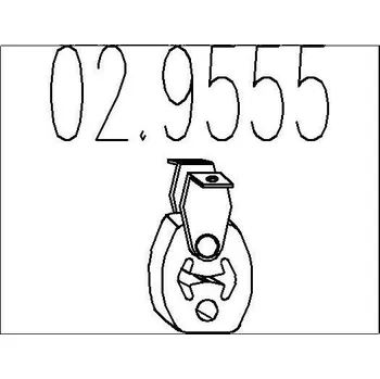 Tlumič výfuku Zarážka, tlumič výfuku MTS 02.9555