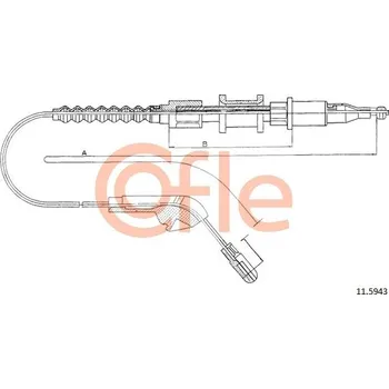 Autodíl Tažné lanko, parkovací brzda COFLE 11.5943