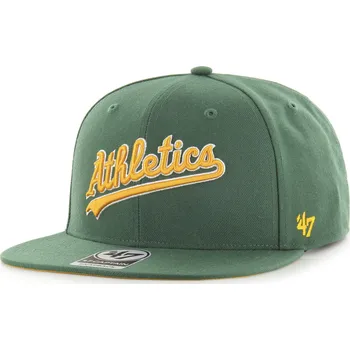 Pokrývka hlavy 47 Brand Pánská kšiltovka Oakland Athletics MLB No Shot Script Under ’47 CAPTAIN