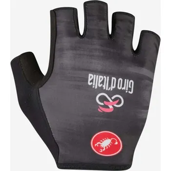 Cyklistické rukavice CASTELLI Cyklistické rukavice krátkoprsté - GIRO D'ITALIA 2024 - černá XL