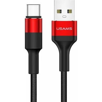 Datový kabel Usams USB-A - USB-C kabel USB 1,2 m černý (SJ221TC02)