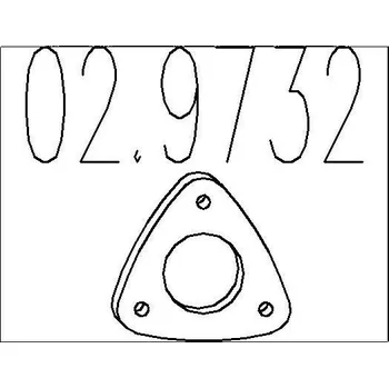 Těsnění výfuku Těsnění, výfuková trubka MTS 02.9732