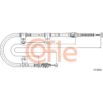 Auto-moto Tažné lanko, parkovací brzda COFLE 17.6042