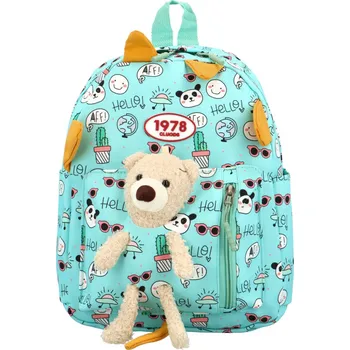 Dětský batoh Dětský batůžek s plyšákem Jamyang, světle modrá