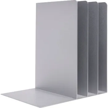 Zarážka na knihu Šedý kovový organizér Hübsch File 26 x 24 cm