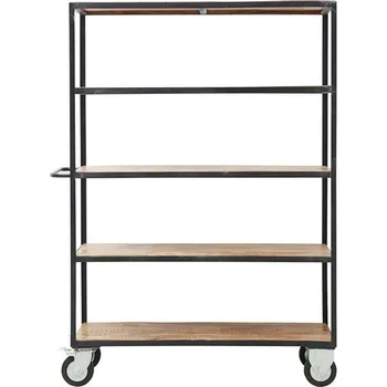 Knihovna Pojízdná police/knihovna House Doctor V.175cm přírodní