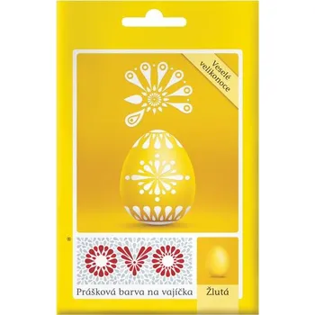 Velikonoční dekorace OVO PRÁŠK. BARVA NA VAJÍČKA ŽLUTÁ á 5G