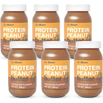 GymBeam Proteinové arašídové máslo 6 x 900 g čokoláda