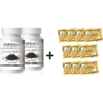 Přírodní produkt BIO-DETOX 2X PIPERIN PREMIUM FORTE 20MG 120TBL + 1X ZLATÁ OČNÍ MASKA 10KUSŮ ZDARMA