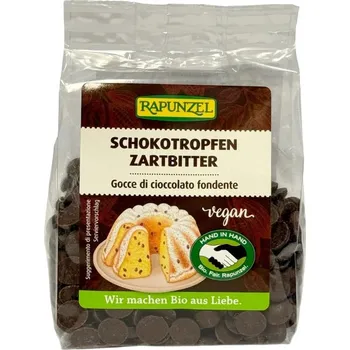 Cukrovinka Rapunzel Bio Čokoládové pecky hořká čokoláda 100 g