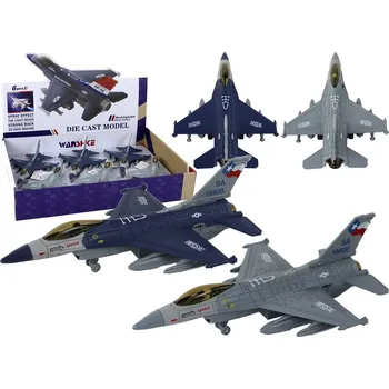 autíčko Mamido Model letadla s frikčním pohonem modré šedé