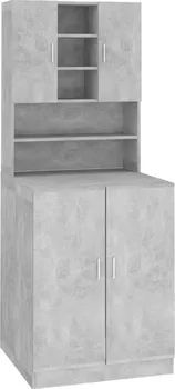 Koupelnový nábytek Skříňka nad pračku kompozitní dřevo 3082012 2 ks