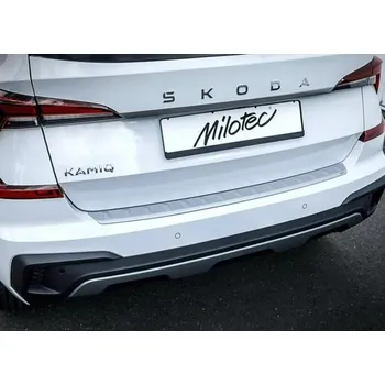 Auto-moto Milotec práh pátých dveří pro Škoda Kamiq, r.v. 11/2023, stříbrný matný