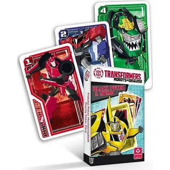 černý petr Cartamundi Karty Černý Petr a memo 2v1 0288 - Transformers