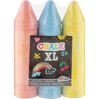 Kresba Křídy 3 ks, červená, modrá, žlutá