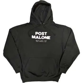 Pánská mikina Merch Post Malone: Post Malone Unisex Pullover Hoodie: Carat (back Print & Ex-tour) (xx-large) XXL