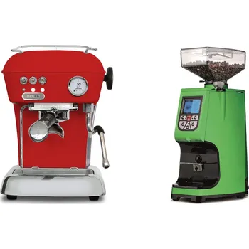 Kávovar Ascaso Dream ONE, Love Red + Eureka Atom 60, kawasaki green