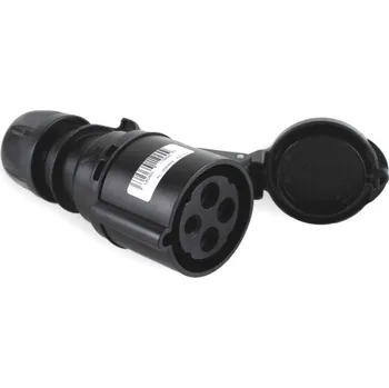 Elektrická zásuvka Zásuvka spojovací černá ZSMB164 - 4 kolík 16A