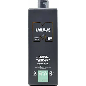 Vlasová regenerace Label.m Organic Lemongrass Moisturising Shampoo 1000 ml