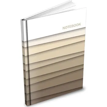 Blok Záznamní kniha A6 linka Pruhy hnědé 949628