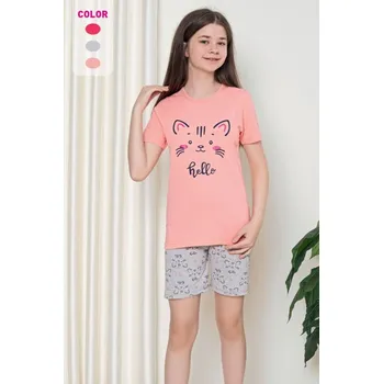 Dívčí pyžamo Dětské pyžamo CHRISTINA 12266 HELLO dívčí - 146