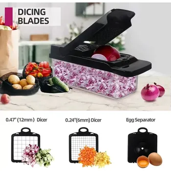 Multifunkční výklopný kráječ na ovoce a zeleninu Vegetable Copper