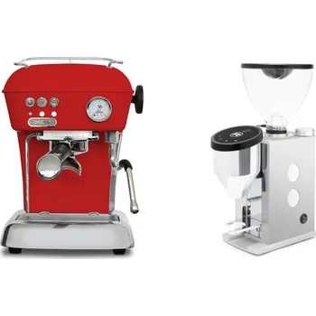 Kávovar Ascaso Dream ONE, Love Red + Rocket Espresso FAUSTINO 3.1, white