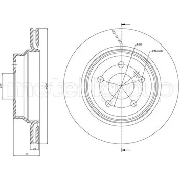 Brzdový kotouč Brzdový kotouč METELLI 23-0625C