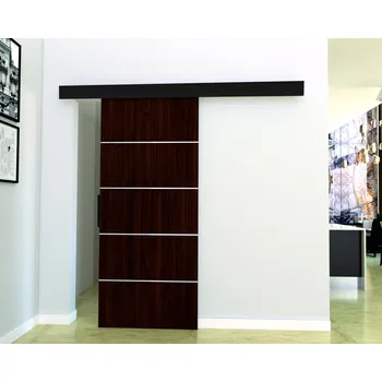 Interiérové dveře Posuvné dveře STANDART MIX B100, Wenge/Černá