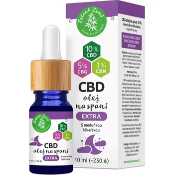 CBD Zelená země CBD kapky na spaní EXTRA, 10 ml
