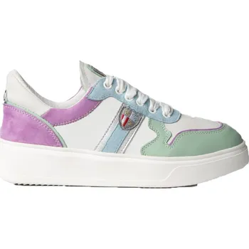 Cyklistické kalhoty Dámské boty Nis 2429383B/1 Sneaker Pelle Nubuck Milky-White-Mint