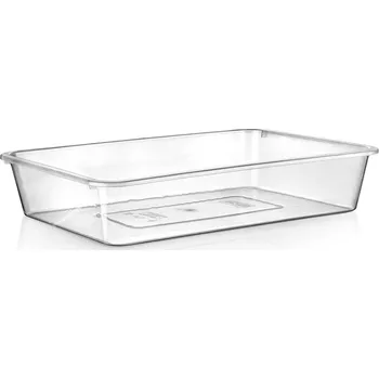 Úložný box Orion Plochý transparentní box bez víka, miska, XS - 20x14x4cm BOWL