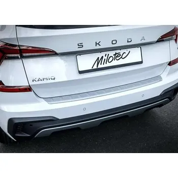 Auto-moto Milotec práh pátých dveří pro Škoda Kamiq, r.v. 11/2023, Alu Brush matný