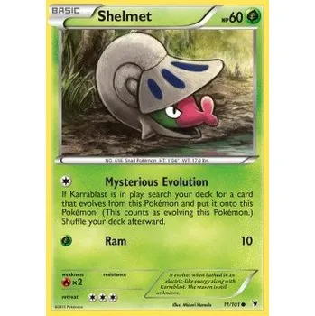 Karetní hra Pokémon NVI 011/101 Shelmet - Noble Victories Stav: Excellent, Verze: NORMAL