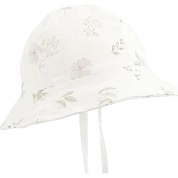 New Baby Zoe kojenecký mušelínový klobouček bílý, 6-9 měsíců