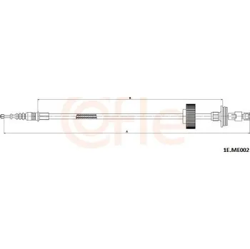 Auto-moto Lanovod parkovací brzdy COFLE 1E.ME002