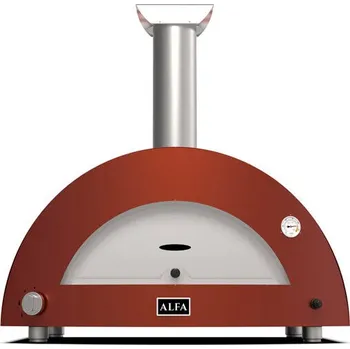 Krbová kamna Alfa Pec 2PIZZE Hybrid červená
