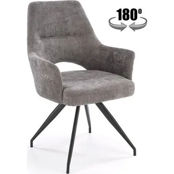 Jídelní židle HALMAR Konferenční křeslo K542 šedé