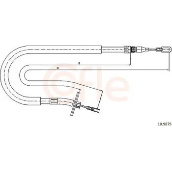 Autodíl Tažné lanko, parkovací brzda COFLE 10.9875
