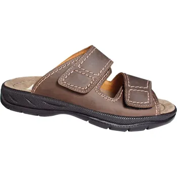 Pánské pantofle Pantofle pánské Jomos 503601 hnědé na vysoký nárt - 49