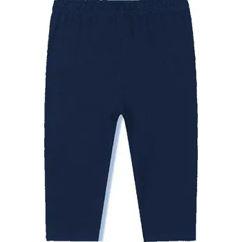 Dívčí legíny DÍVČÍ 3/4 LEGÍNY BAVLNĚNÉ JEDNOBAREVNÉ Barva: Tmavě modrá, Velikost: 122