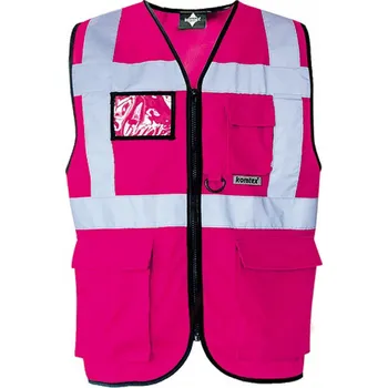 Korntex Bezpečnostní reflexní vesta Berlin Barva: červená magenta, Velikost: XL KX802