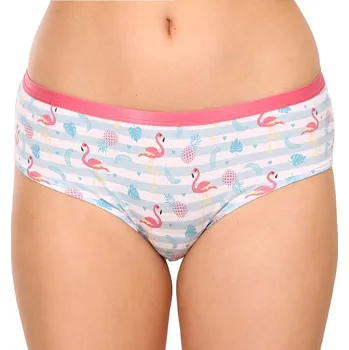 Kalhotky Veselé dámské kalhotky Dedoles Zamilovaní plameňáci (D-W-UN-HB-C-C-206) XS